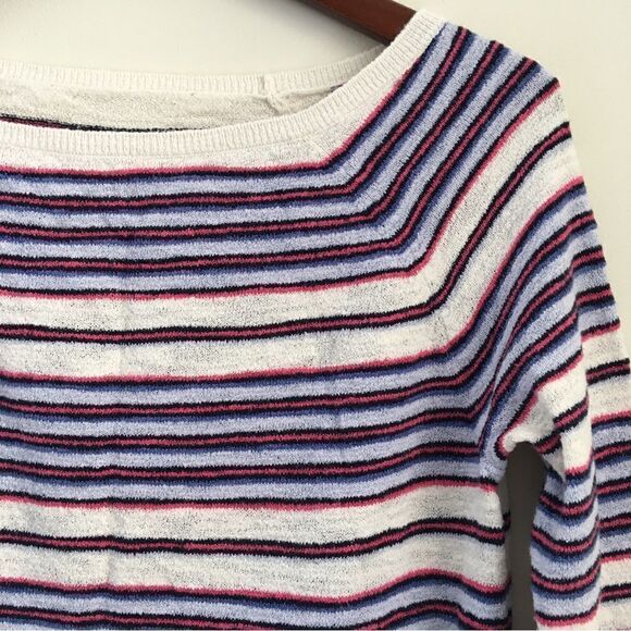 LOFT Striped Boatneck Sweater | Size Small - Picture 1 of 6